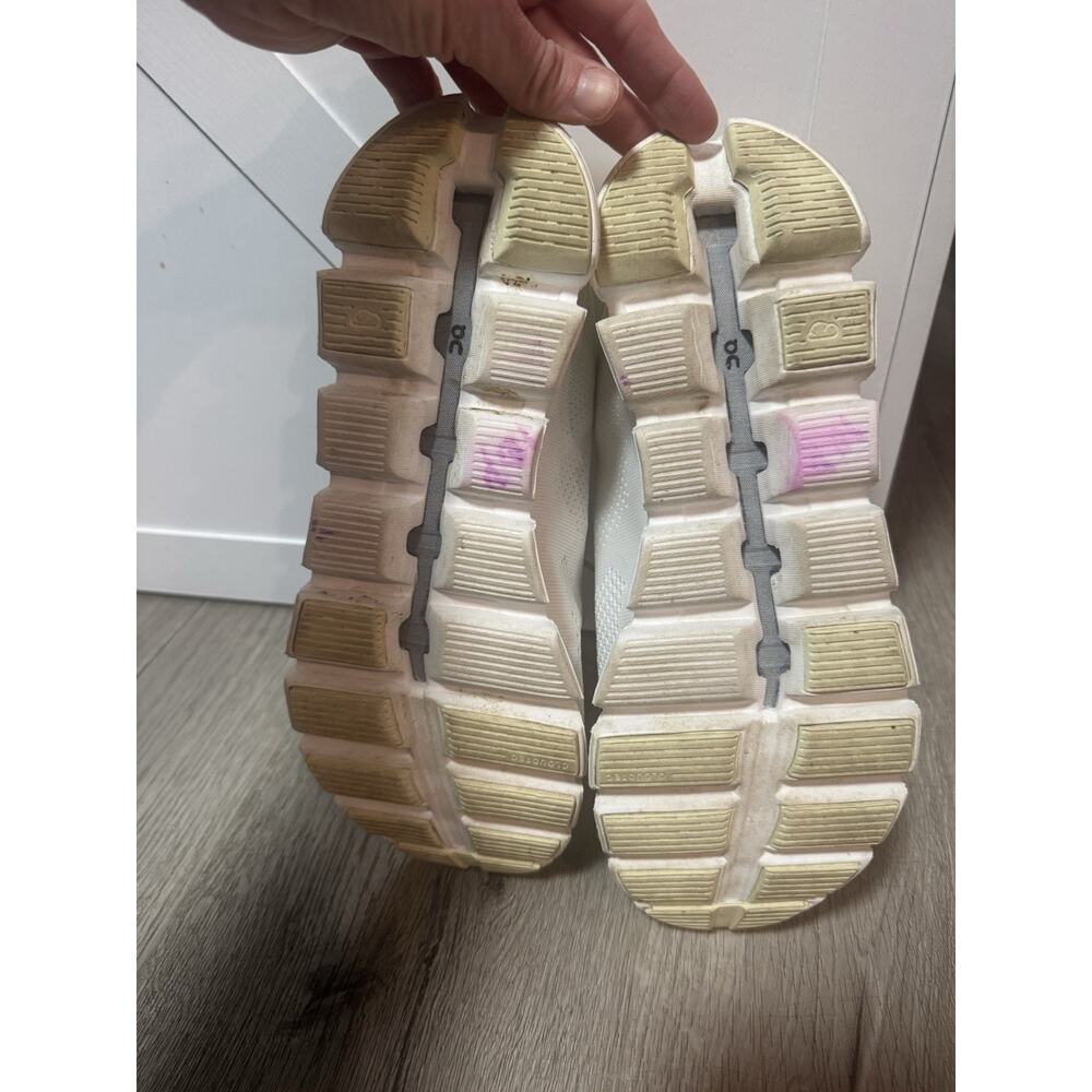 OnCloud Women's Cloud 5 Coast Ivory/Acacia Running Shoes Size US 10 EU 42 White - Picture 6 of 6